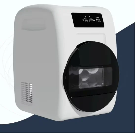 Bar and household fast ice maker with automatic cleaning function, 5cm ice cube ball ice maker