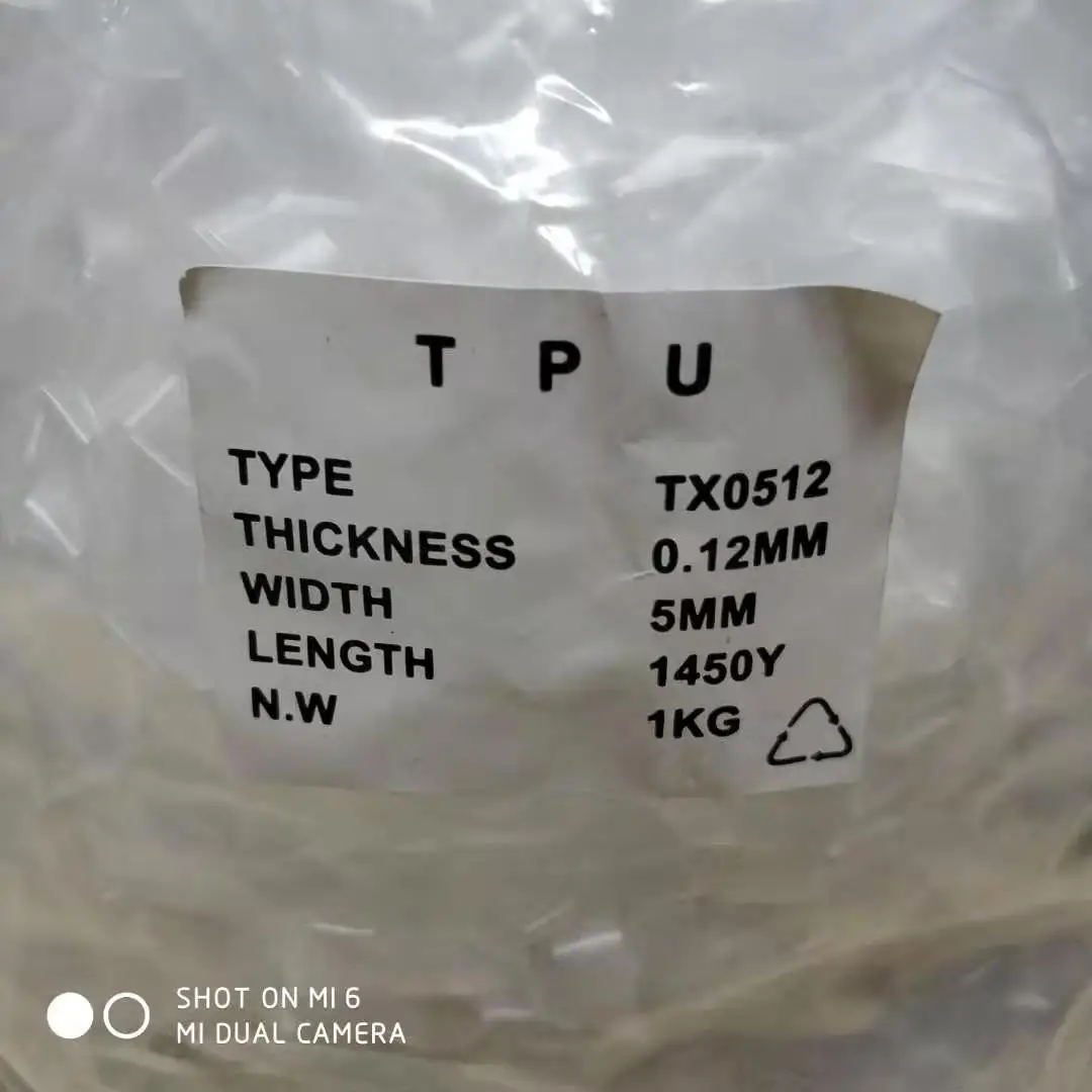 Garments Accessories silicone 5012  6012  4012 TPU mobilon elastic transparent tape
