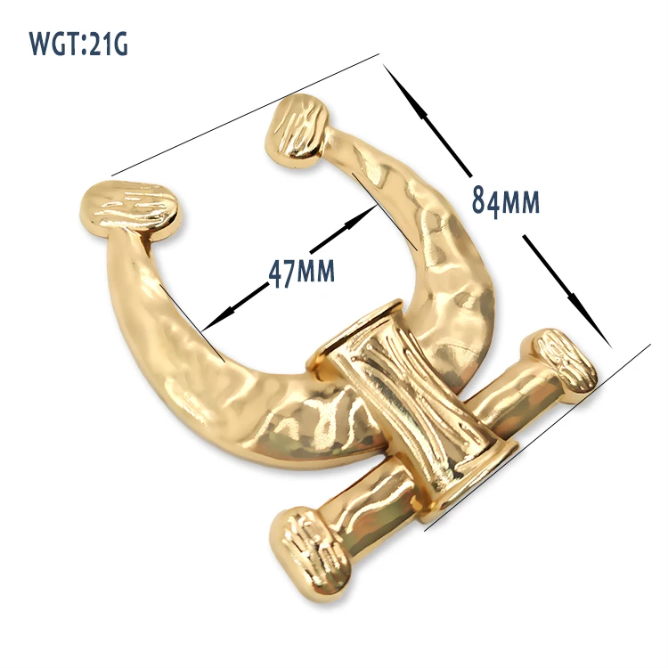 Custom Reusable Swimwear Bra Clip Underwear Decorative Accessories Rust Resistant Rose Gold Alloy Bikini Buckle For Swimwear