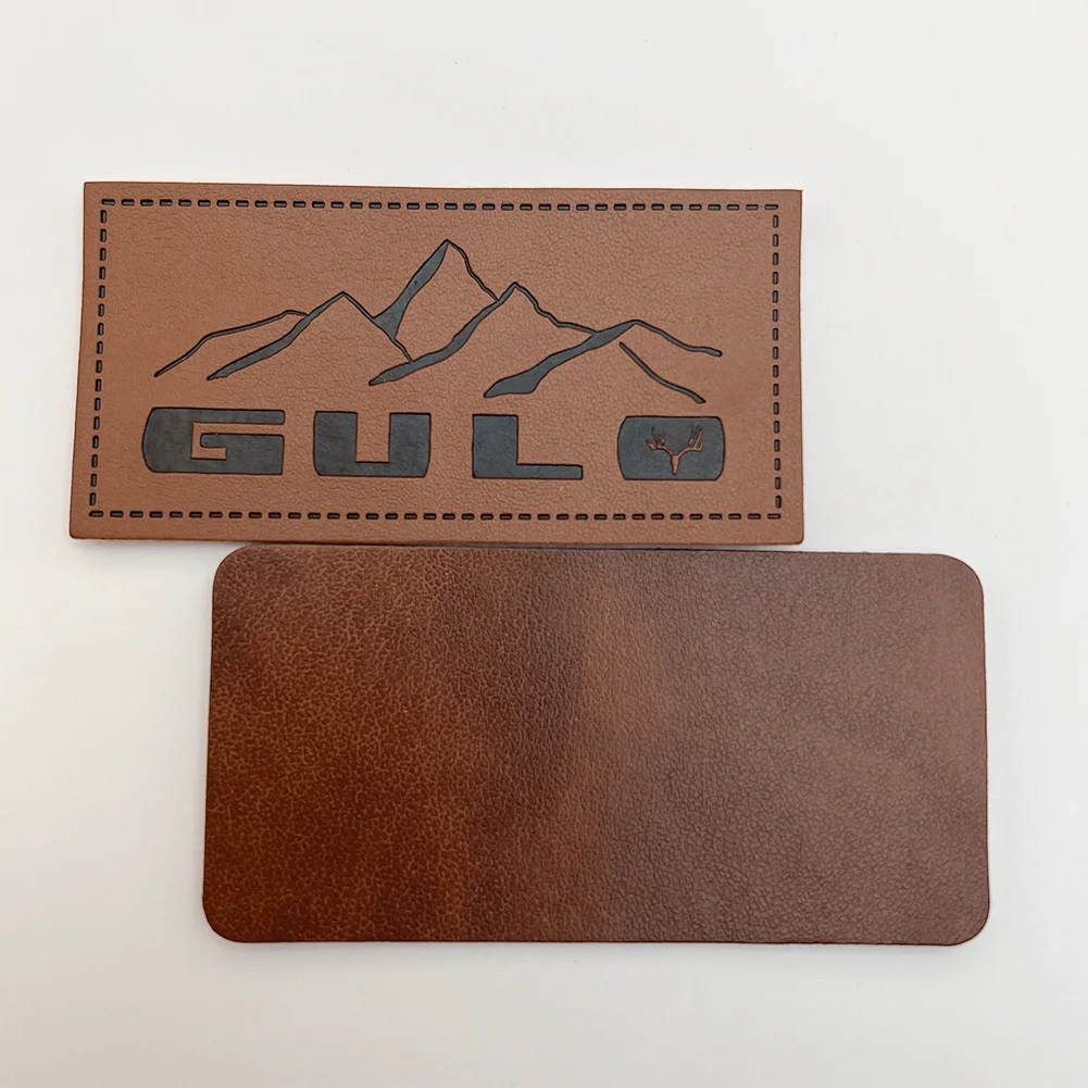 Customization Jeans Silk Screen Printing Leather Label