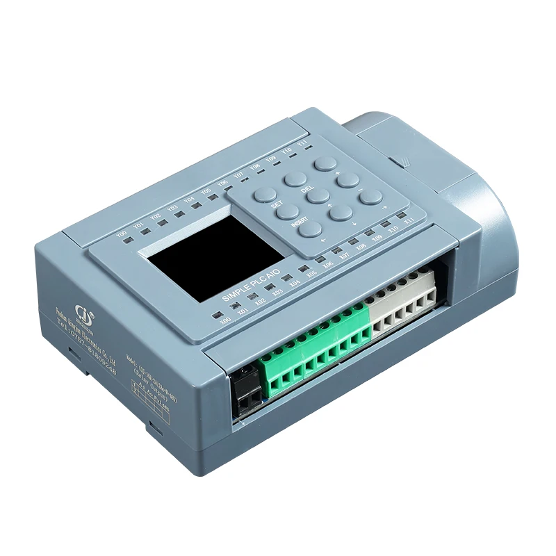 Huaqingjun 8-in 8-out Relay Output PLC 2AI 0-20mA & Pulse Outputs All-in-one Machine PLC for Stepper Motor