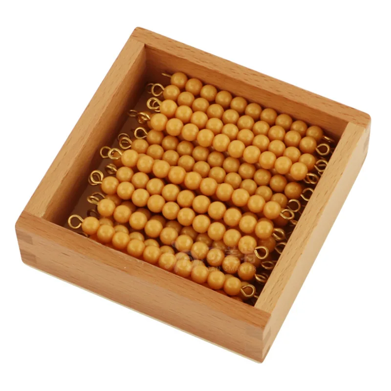 education Digital Number 1-10 Kids Preschool Math Toys Orange Plastic montessori golden beads