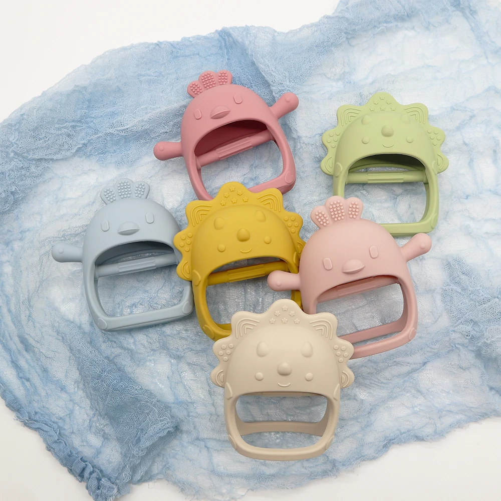Hot Sale China Manufacturer Bpa Free Food Grade baby silicone Teething Ring Toys Funny silicone baby teething toy Wholesale