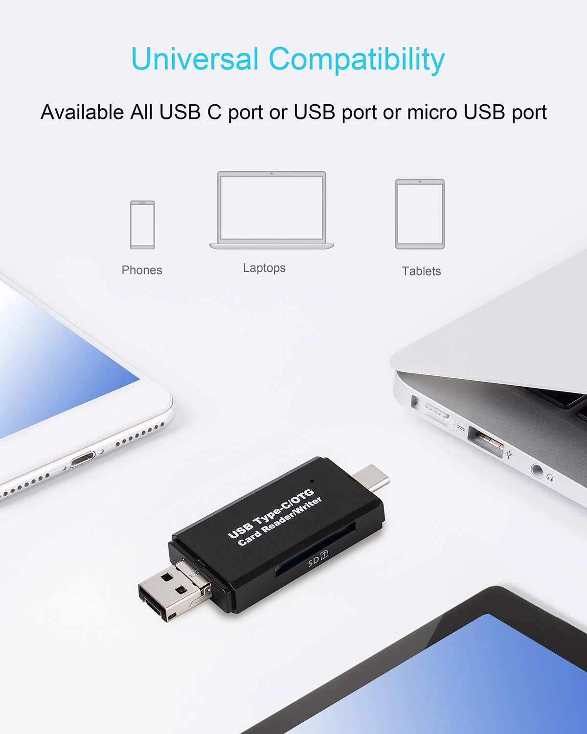 OTG Micro SD кард-ридер USB 3 0 2 для адаптер флэш-накопитель смарт-кард-ридер типа