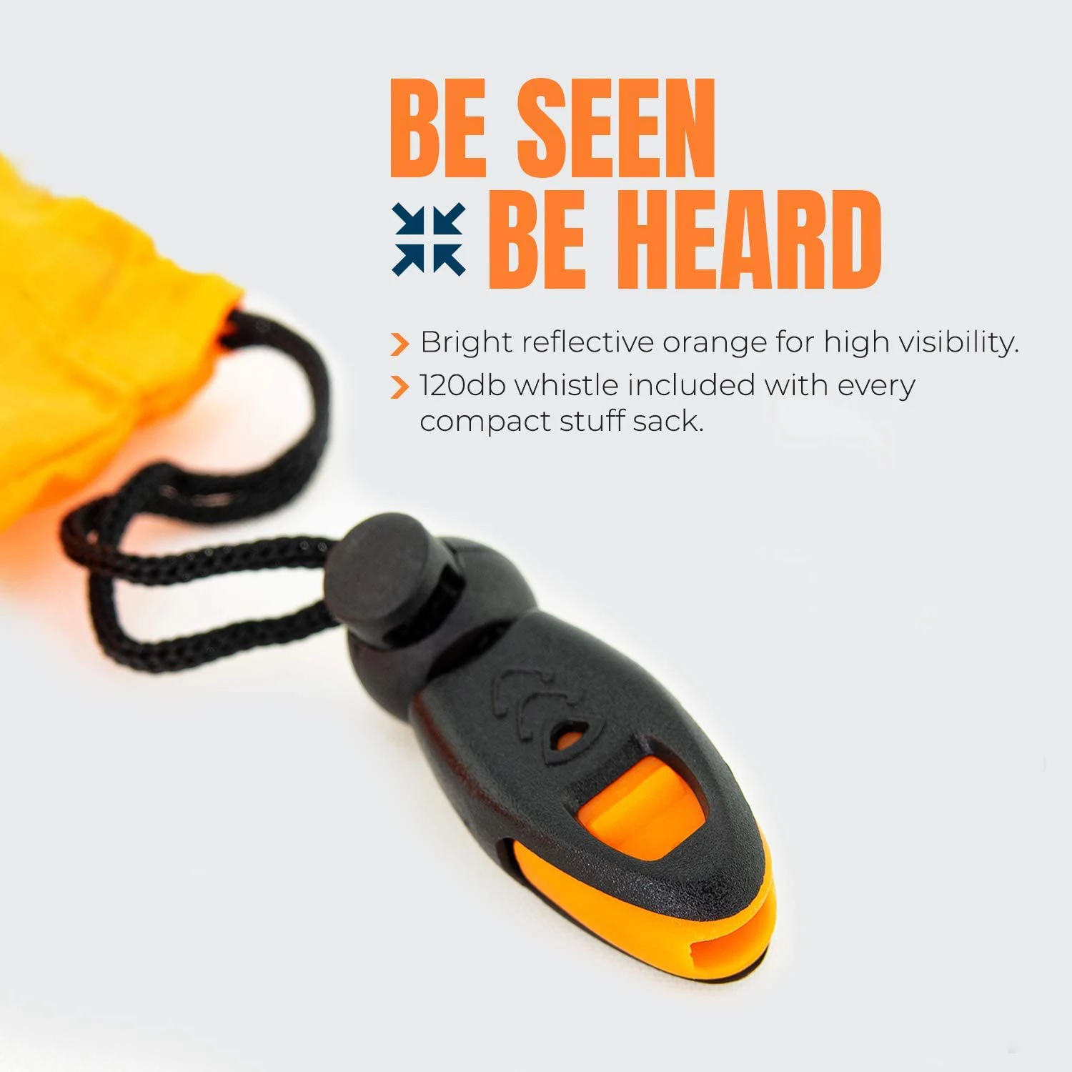 SOS Emergency Thermal Bivy Sleeping Bag with Survival Whistle, Survival Bivvy Sack, Mylar Emergency Blanket