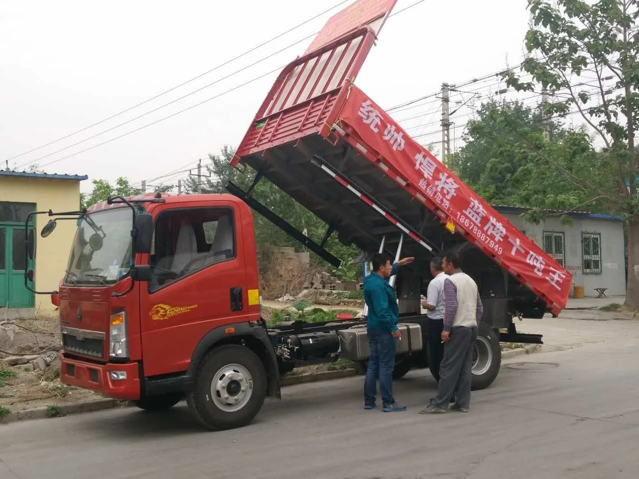 New 3 ton mini 4x2 dump trucks for sale