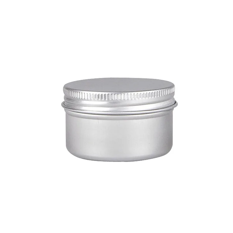 Empty Lip Balm Scrub Aluminum Metal Jar Tobacco Container Tin Cans For Body Cream Candles Soap 10g 30g 60g 100g 250g