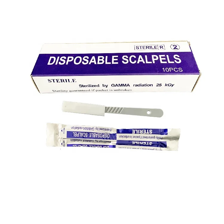 Factory Wholesale Medical Safety Surgical Blade Scalpel With Plastic Handle