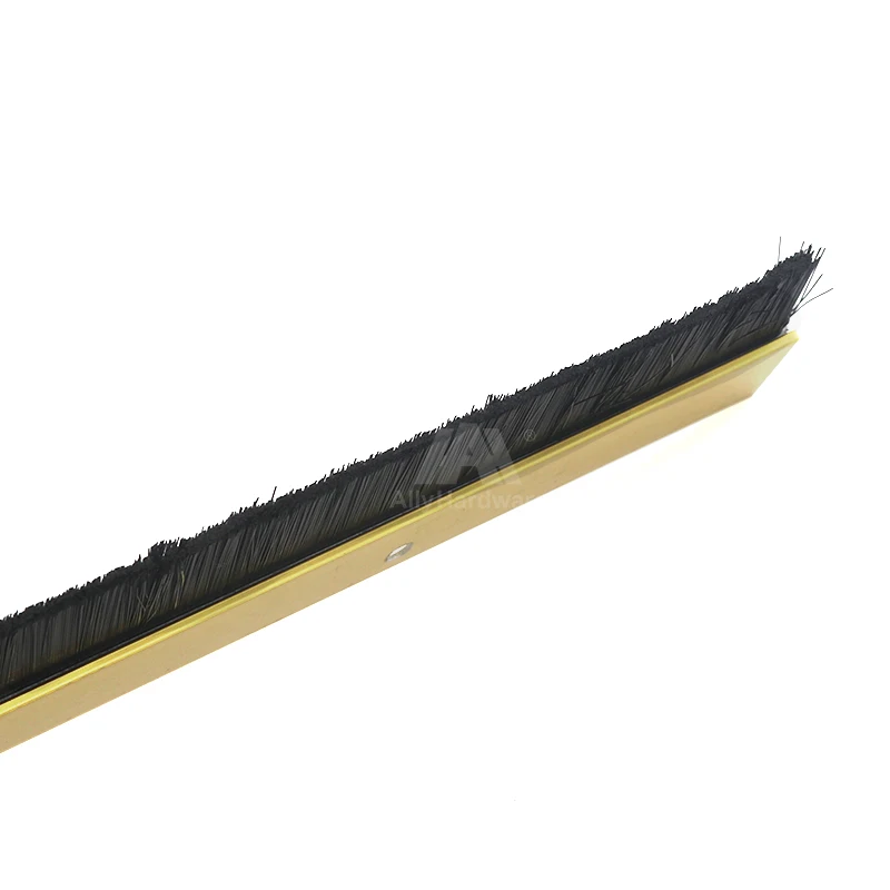 Customized aluminum door base steal strip brush