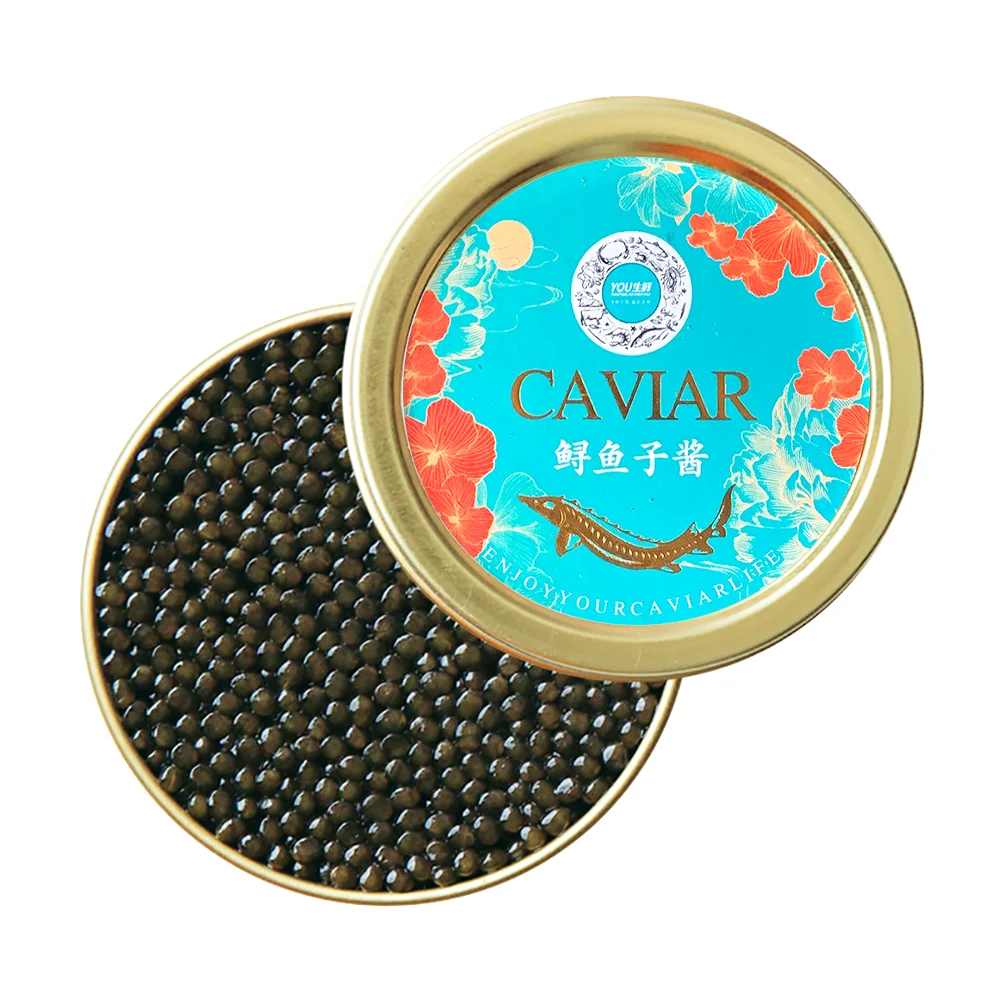 Заводская поставка замороженная Икра Премиум Белуга Калуга гибридная осетровая икра