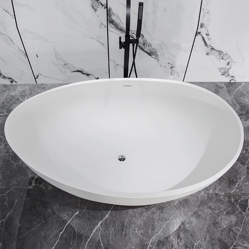 2023 GM freestanding bathtub solid surface soaking bathtub high-end Bathroom bathtub