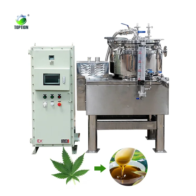 Lab Continuous Separator Extract Ethanol Extracting Crude Cbd Oil Production Machine Industrial Centrifuge Equipment