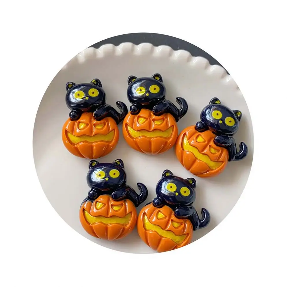 Factory Wholesale Phone Case Cream Glue DIY Decoration Charms Halloween Ghost Flatback Resin Cabochons