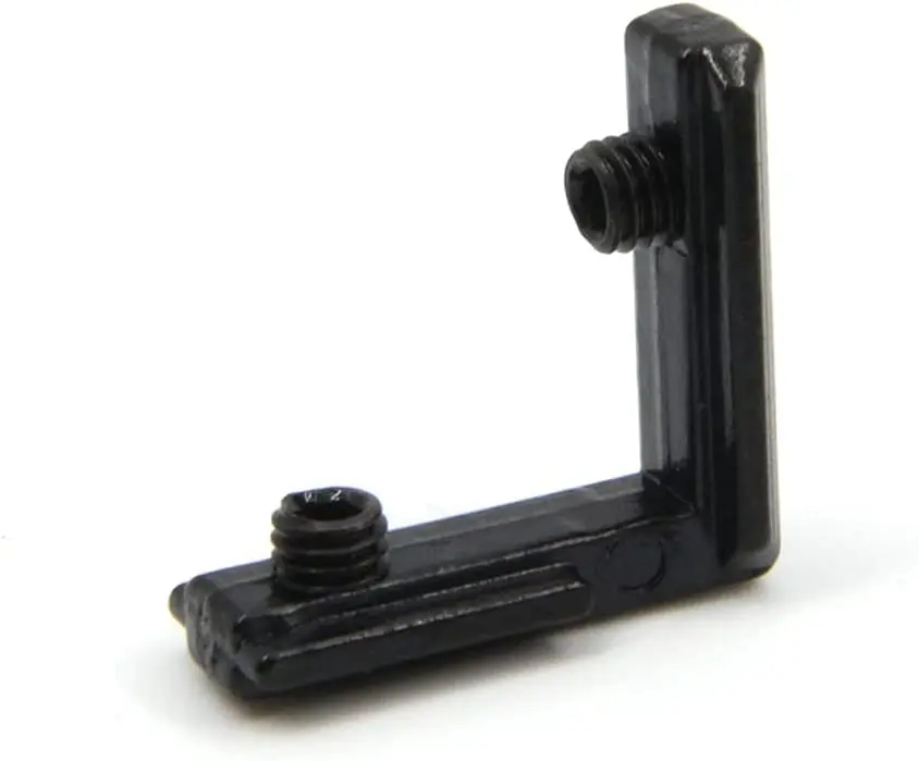2020 Black T Slot L Shape 90 Degree Interior Inside Corner Connector Joint Bracket