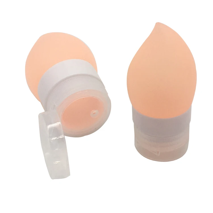 Customizable refillable silicone travel bottles soft touch cosmetic bottle