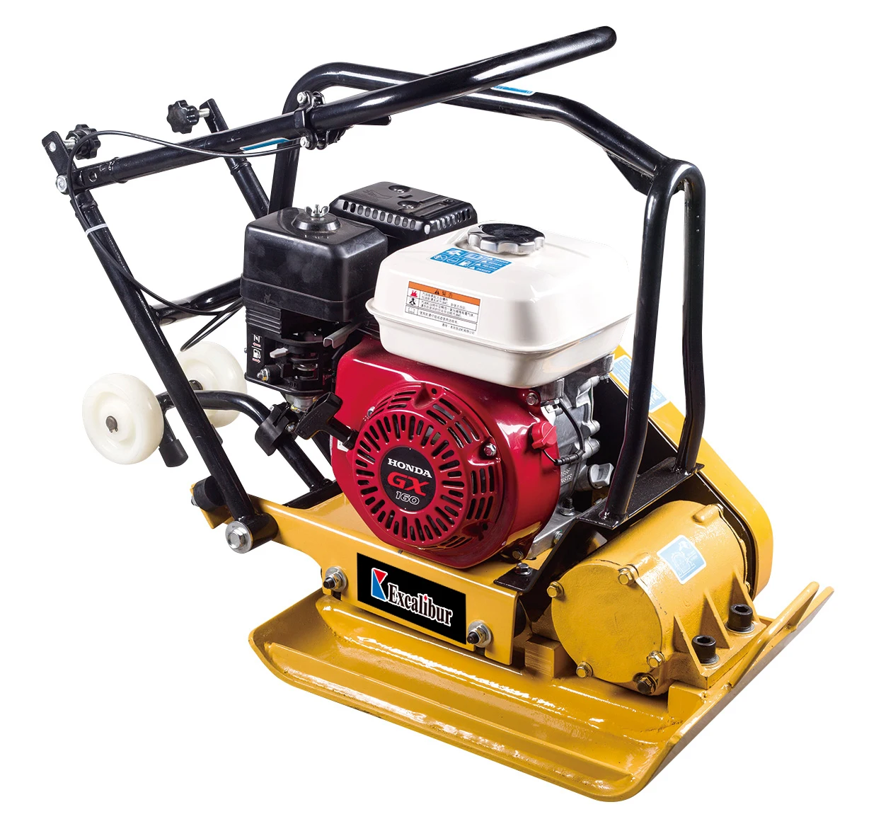 Vibrating diesel gasoline roller plate compactor 60kg with optional water tank for sale