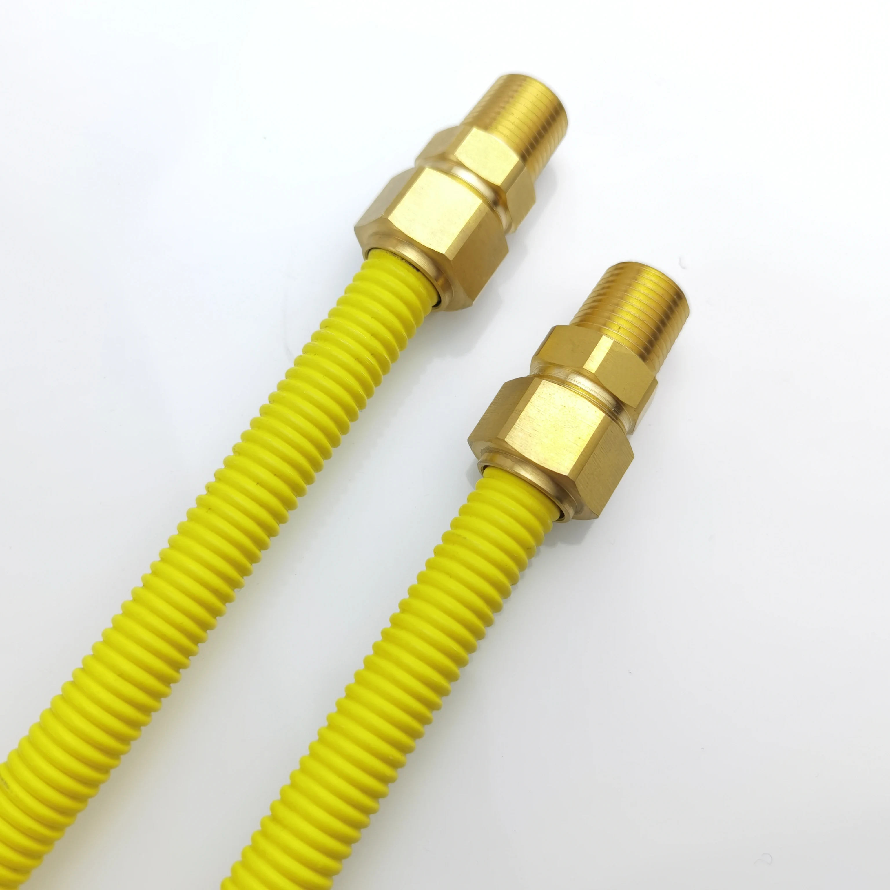 Colombia Custom Size  Yellow Pipe Flexible PVC Metal Extension Conduit Natural Gas Hose for stove
