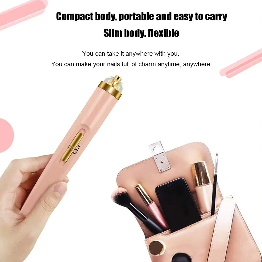 New Professional Nail Drill Machine 5 in 1 Led Light Nail Care Kit USB Rechargeable Portable Nail Drill Pen For Manicure Salon