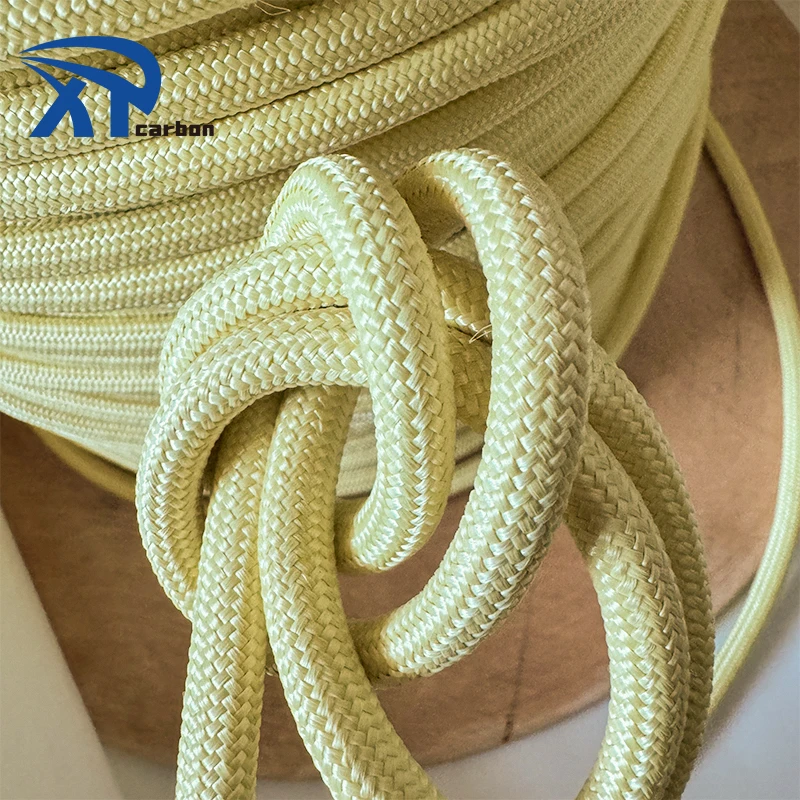 Stable Heat Resisting Performance Double Braided 8mm Aramid Fiber Rope for Firefighting
