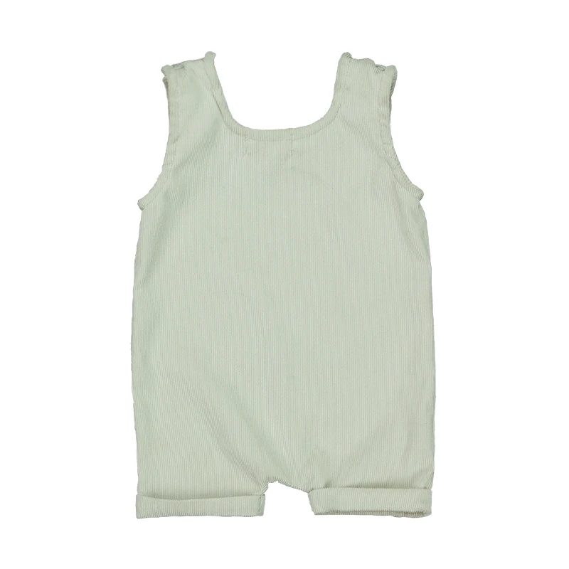 
plain baby rompers sleeveless shoulder snap corduroy cute designs baby clothes romper 