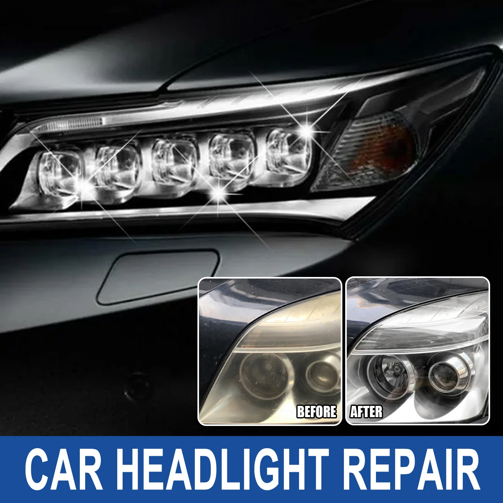 OEM Manufacturer Supplier Auto Repair Polish Headlight Restoration Kit Car Liquid Headlamp Renew Cleaning