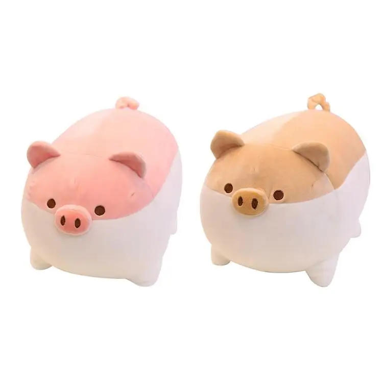 
Cartoon creative soft cute feather cotton fat lazy pig doll plush toy sleeping pillow pig doll holiday gift 