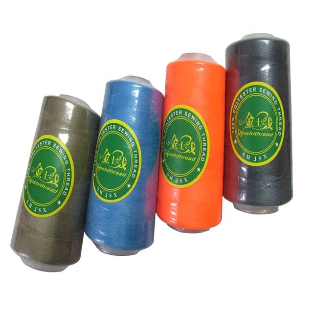 Швейные нитки 5000 ярдов 100% полиэфирная швейная нить высокого качества оптовая