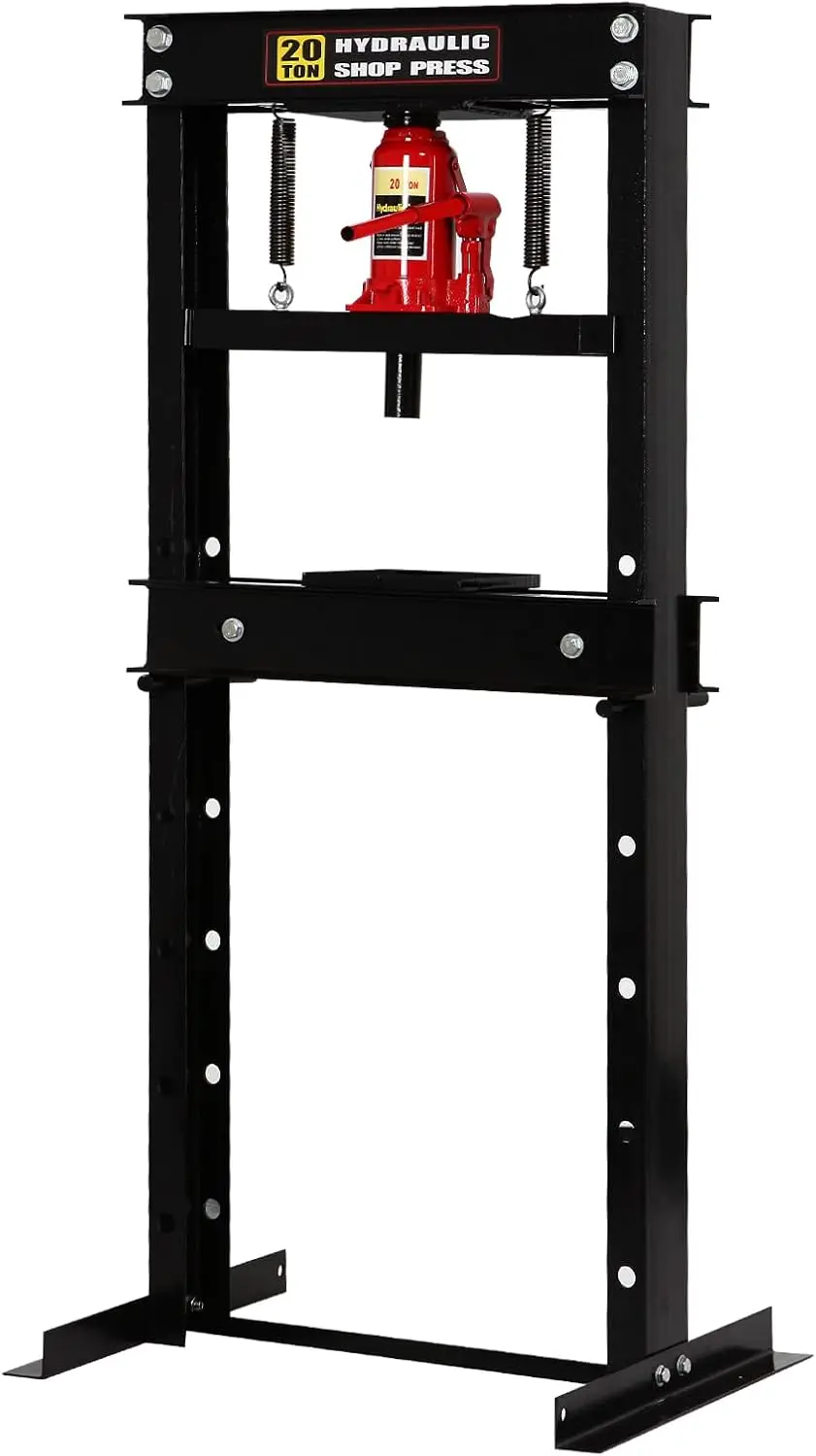 ET Factory  6 Ton Hydraulic Shop Press  H-Frame Garage Floor Hydraulic Benchtop Press with Adjustable Working Table Height