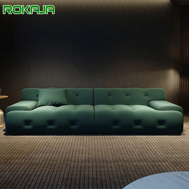 Современный встроенный диван для гостиной пятизвездочный отель удобный тканевый бархатный кожаный Netflix минималистский на пуговицах