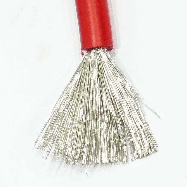 High Quality Temperature Heat Awg 8 10 12 14 16 18 Flexible Electric Cable Tinned Copper Conductor Silicone Wire