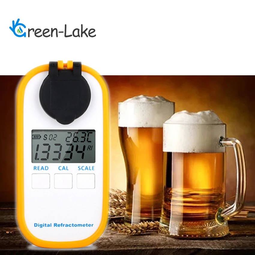 DR402 portable Digital beer Brewing brix specific gravity Refractometer