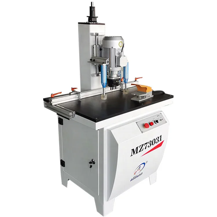 Window Door Making Hinge Hole Drilling Machine Single Heads Vertical Boring Machine Wood Drilling Machine