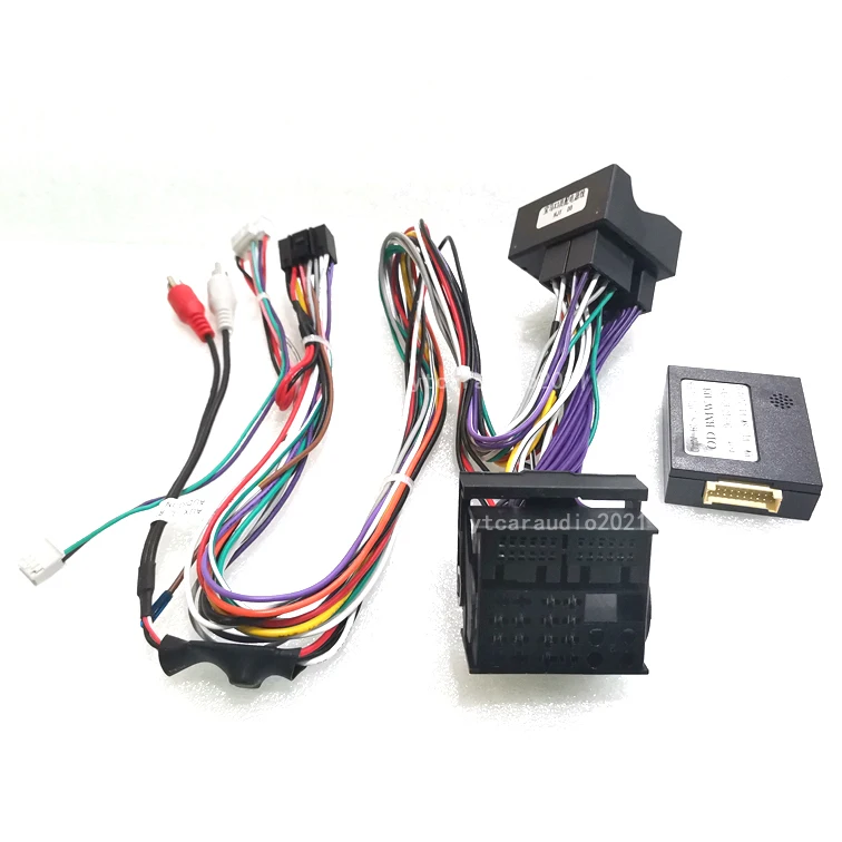 Car 16Pin Power Wiring Harness Cable Adapter With Canbus For BMW X3/E83(06-10) Install Aftermarket Android Stereo