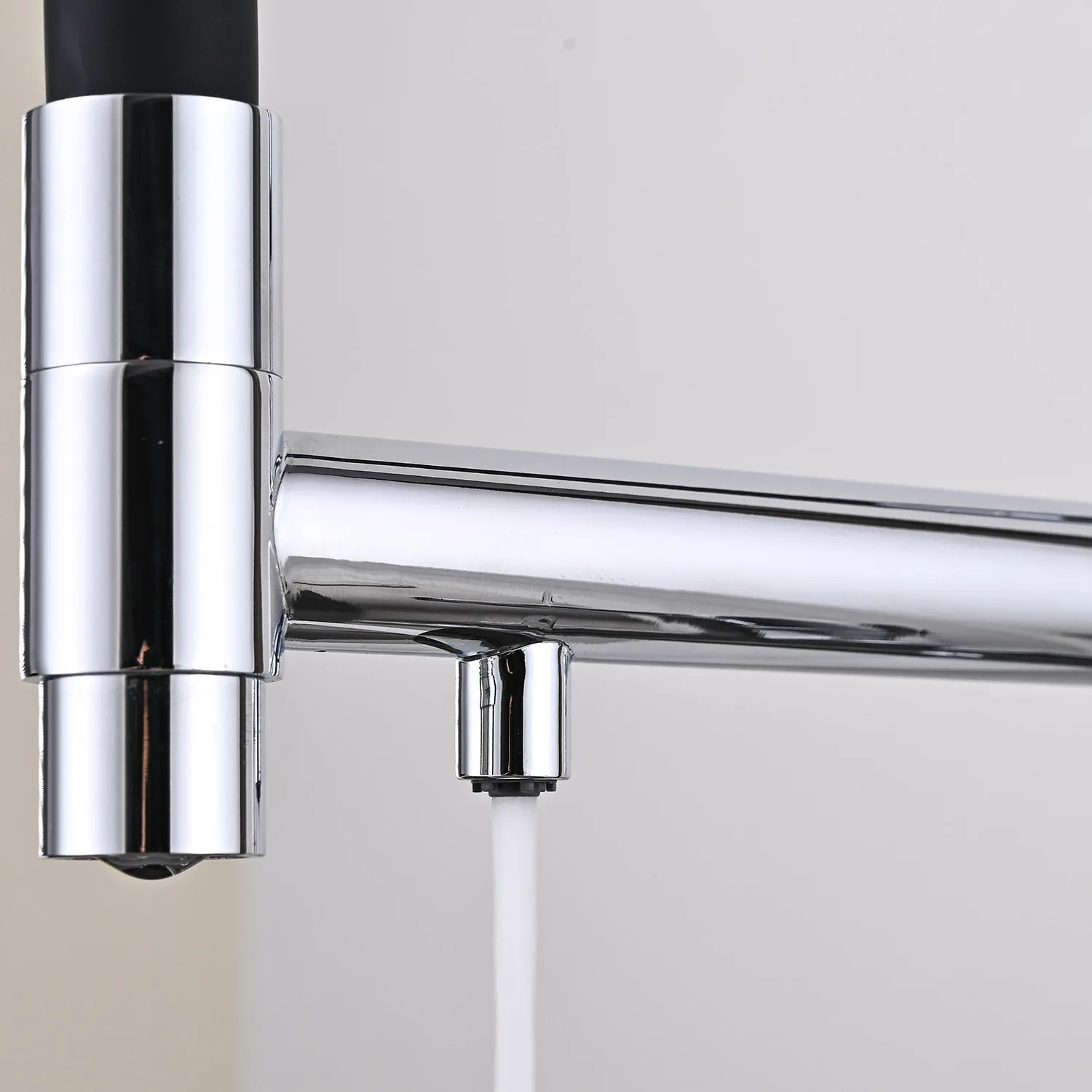 Copper Single Handle Pull Down Sink Kitchen Faucet with Sprayer Multifunctional Kitchen Sink Water Purifier Faucet Brass Modern