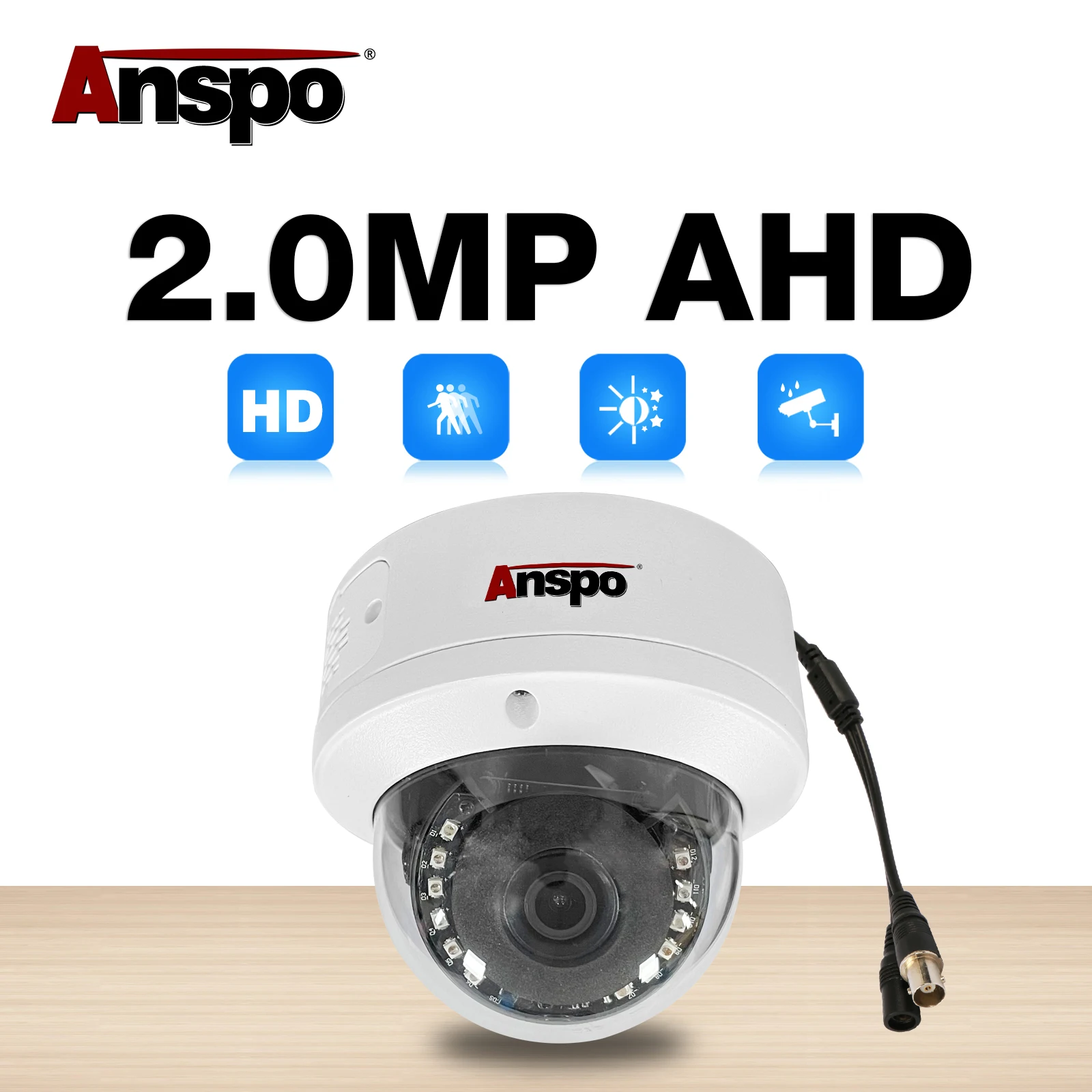 Cheap Megapixel Dome AHD DVR Monitor analog camera  Cctv Security System 2mp 1080P Fixed lens