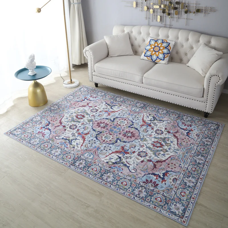 Chenille 3D Abstract Modern carpet  printed digital persian Carpets and rug turkey style large size custom logo  washable tapete