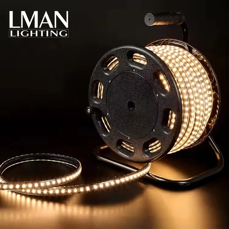 Низкая цена Smd2835 Светодиодная лента 180 светодиодов/м 11 Вт/м 12 мм Ширина светодиодная веревочная лампа IP67 водонепроницаемая
