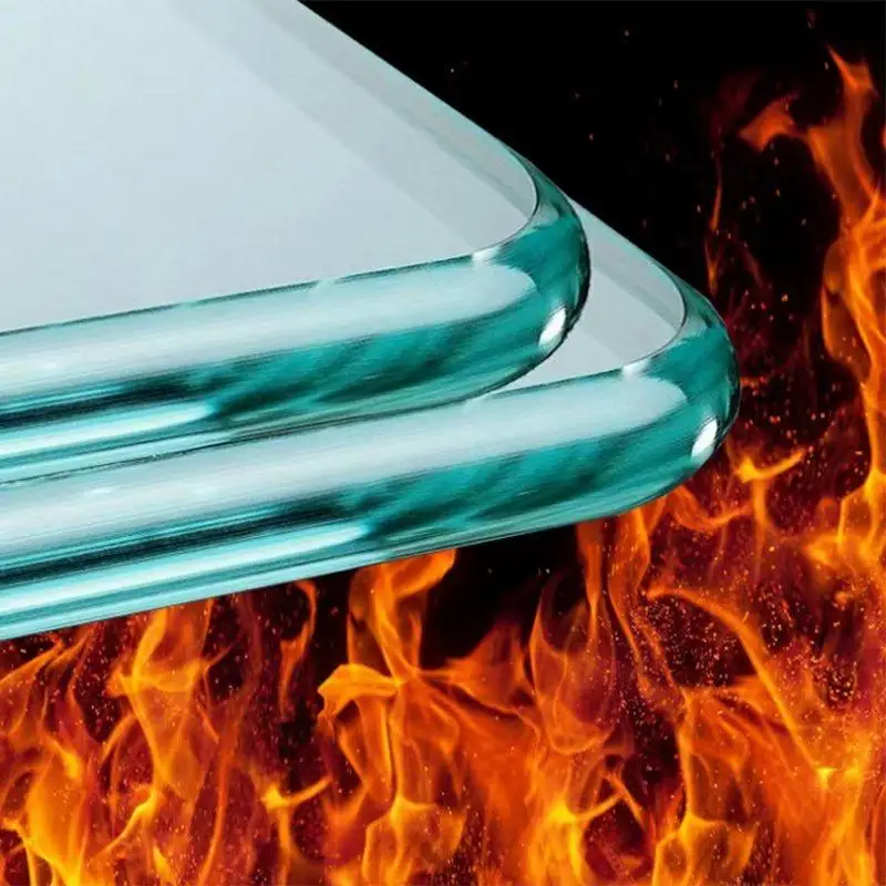 5mm 6mm 8mm 10mm Fire Rated Glass in China Laminated Fireproof Resistance 60 min 90 min 120 min flame - resistant glass