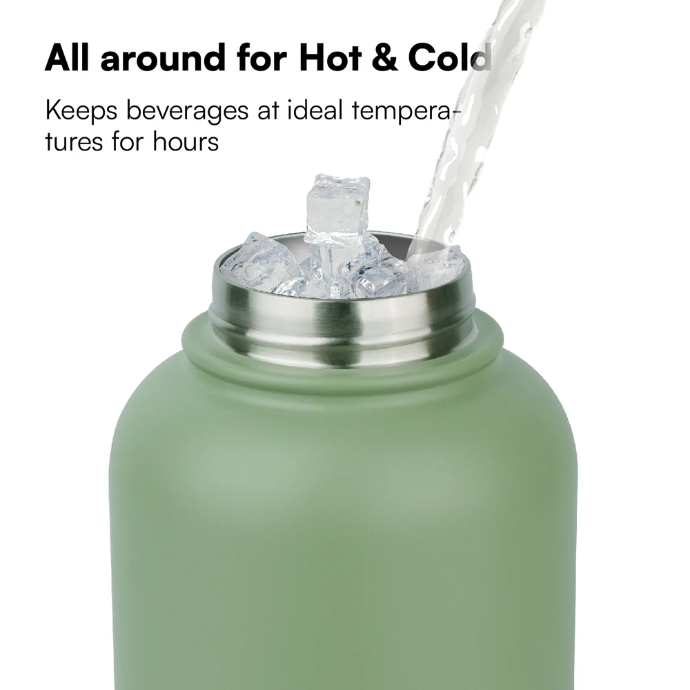 NEW ODM 3 in 1 double walled stainless steel pet water bottle dog feeding water bottles pet travel water feeder bottle