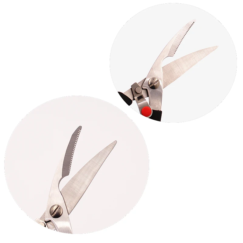 Kitchen Scissors Heavy Duty black Chicken Poultry Shears Sharp Meat Scissors and Poultry Shears