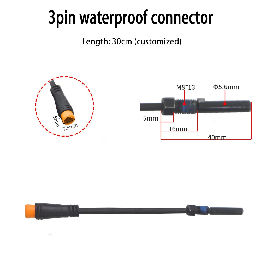 Electric Bike Magnetic Brake Sensor For Ebike Cut Off Power Brake System 2 3 Pin Plug Power Sensor Line Electric Bicycle Parts