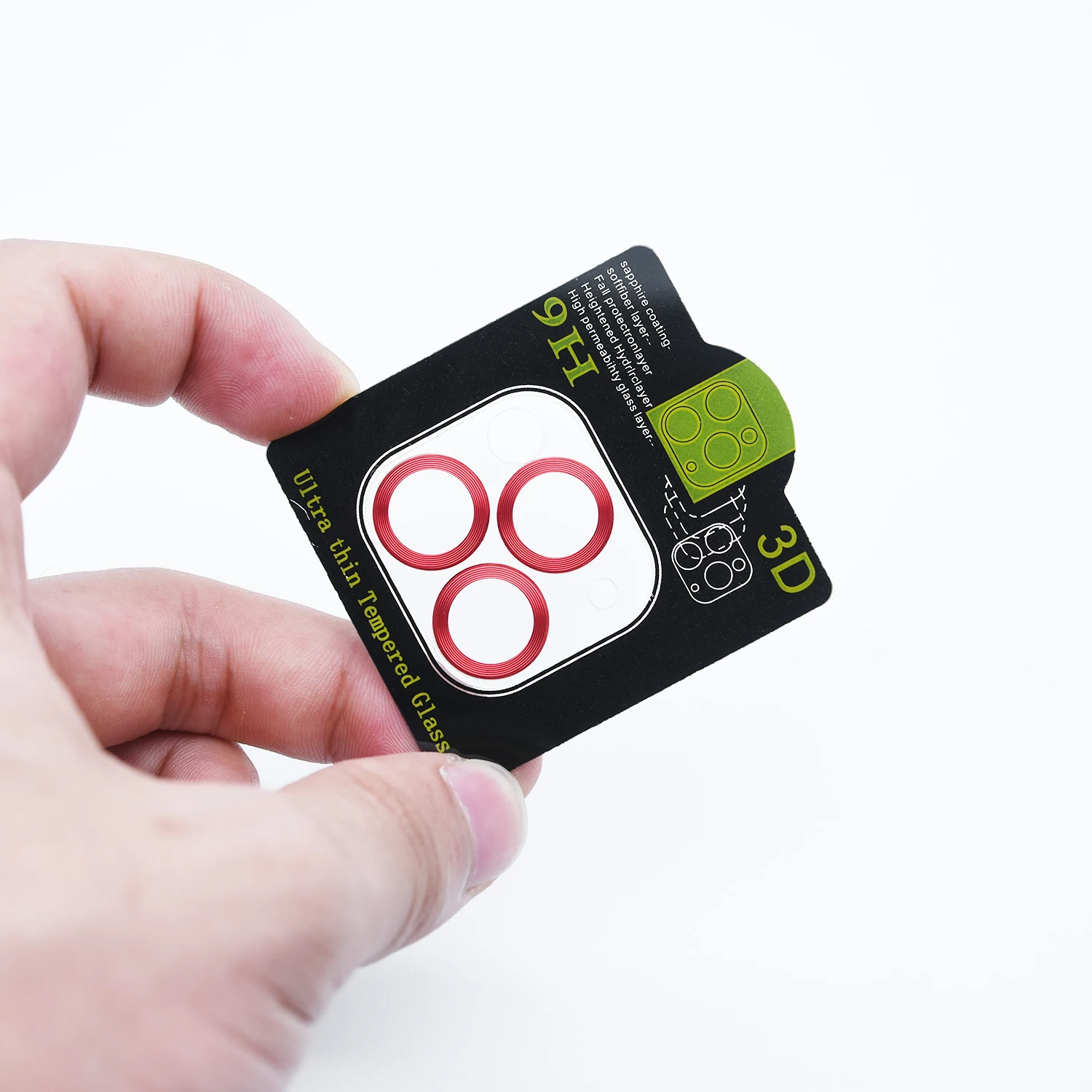 
Hot Anti-scratch Camera Lens Screen Protector with Metal Rings tempered glass guard camera film protector For iPhone 12 Pro Max 