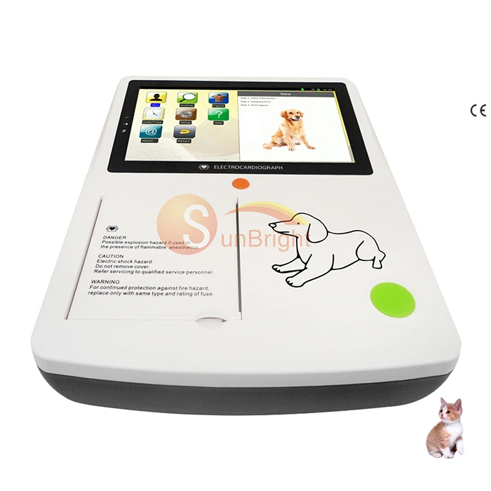 Factory OEM cheapest price veterinary 3 channel ECG machine