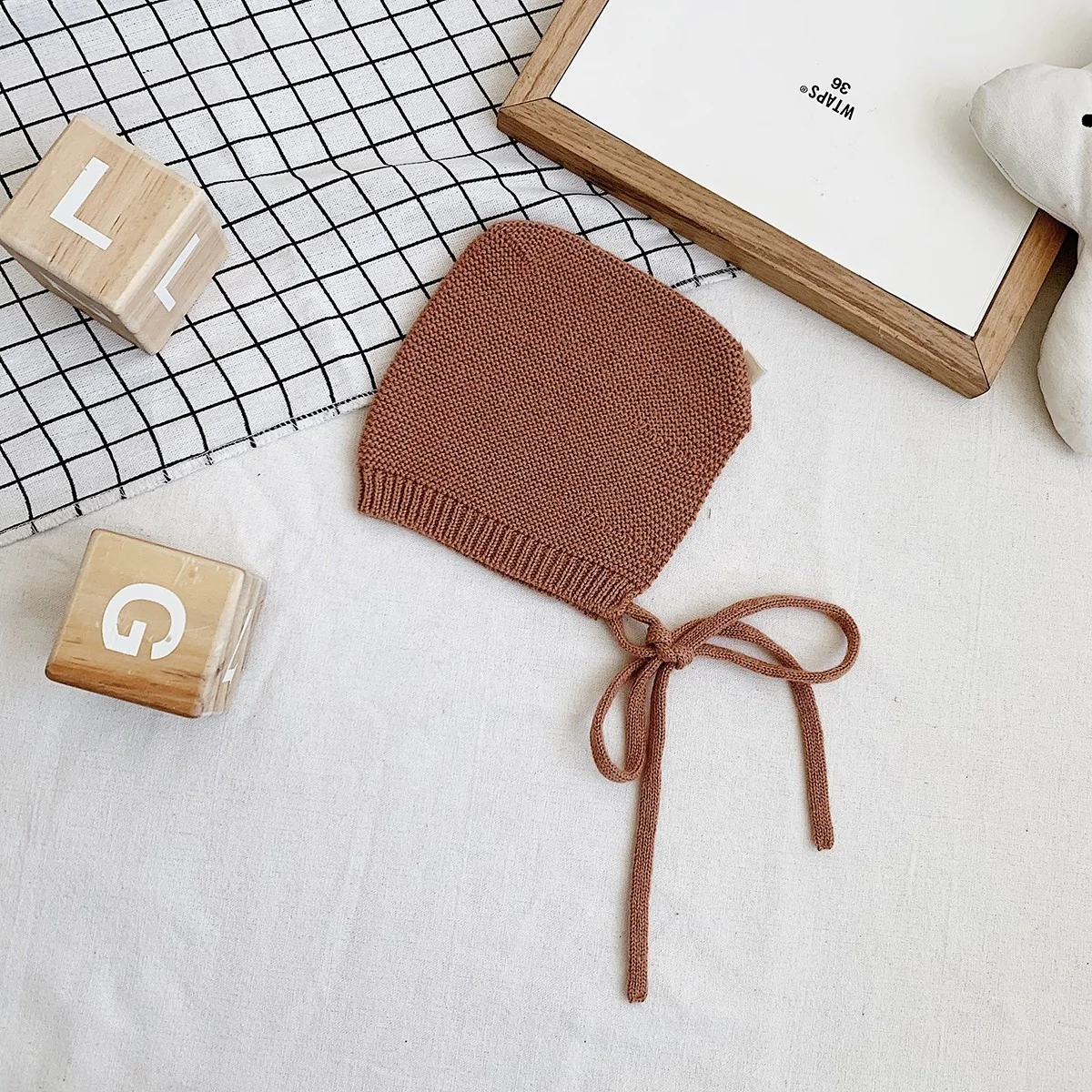 Best Selling Winter Toddler Lace Beanie Versatile Organic wool Knit Baby Bonnet