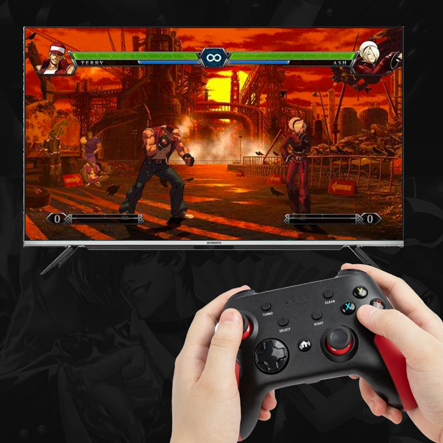 Low latency 5G Wireless/Bluetooth/USB Wired connection Gamepad for  PC Game Controller With mobile phone holder