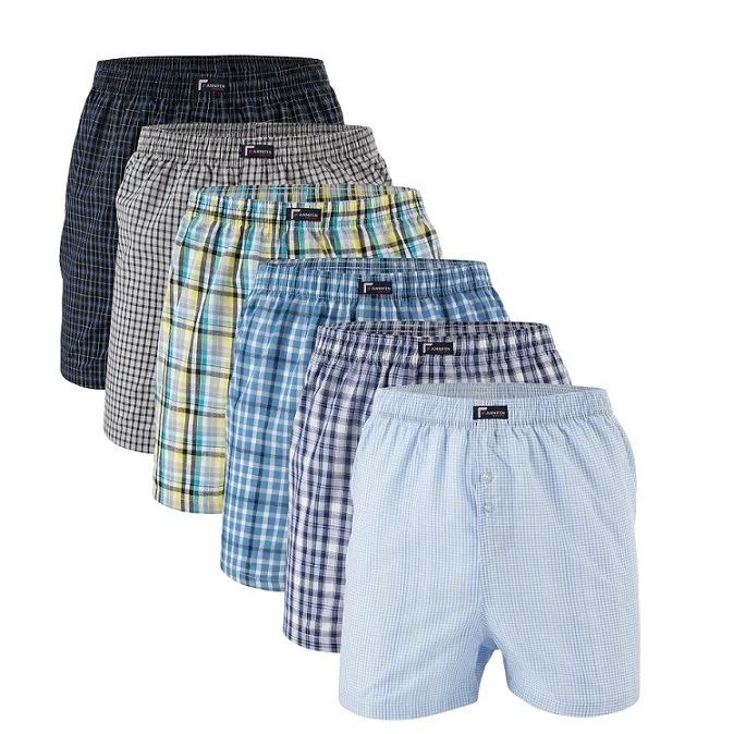 
Custom pattern men loose home woven brief boxer men cotton polyester designers boxers men beach pants 