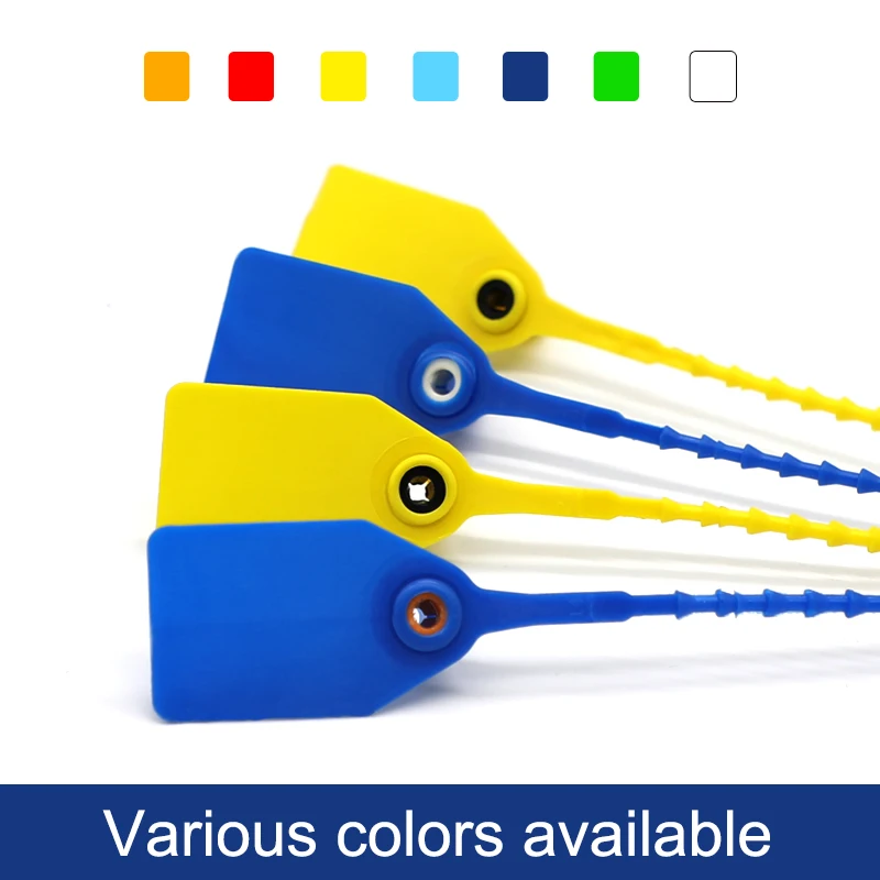 TX-PS300  500mm Pull Tight Disposable PP Tamper Evident Deposit Bag Plastic Tag