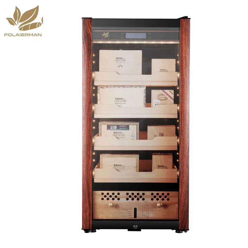 Бесшумный Электрический шкаф для сигар кедровый ящик для гостиной Электронный кулер для сигар хьюмидор