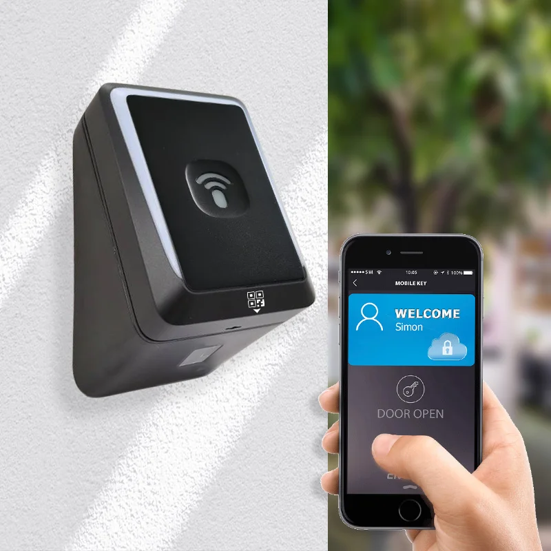 Wiegand RS485 Outdoor Keypad NFC reader Mifare DESFire Door Access Control QR Code Scanner Blue tooth Reader