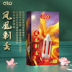 OLO Thorn Condom Adult Sex Products Sensitive Penis Sleeve Female G-spot Vaginal Stimulation Ribbed Dotted spiked condoms